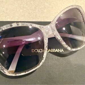 Dolce & Gabbana Women's Textured Gray Sunglasses